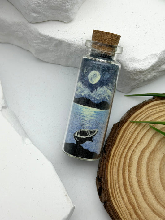 Glow-in-the-dark boat