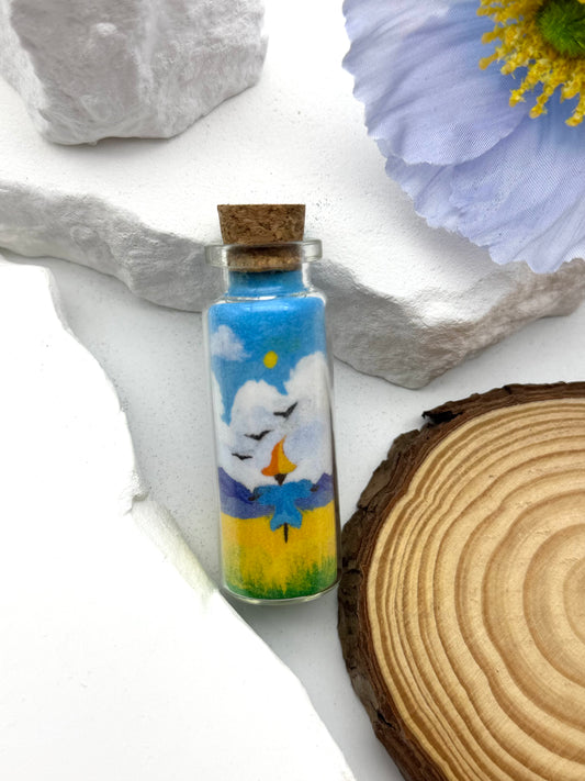 A lone scarecrow in the field